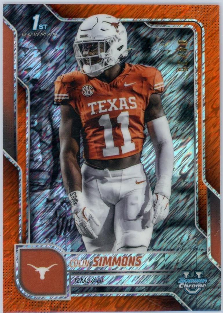 Colin Simmons [Orange Shimmer Refractor] #122