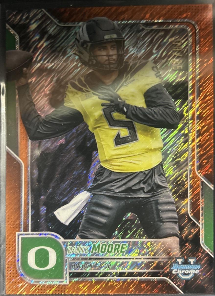 Dante Moore [Orange Shimmer Refractor] #137