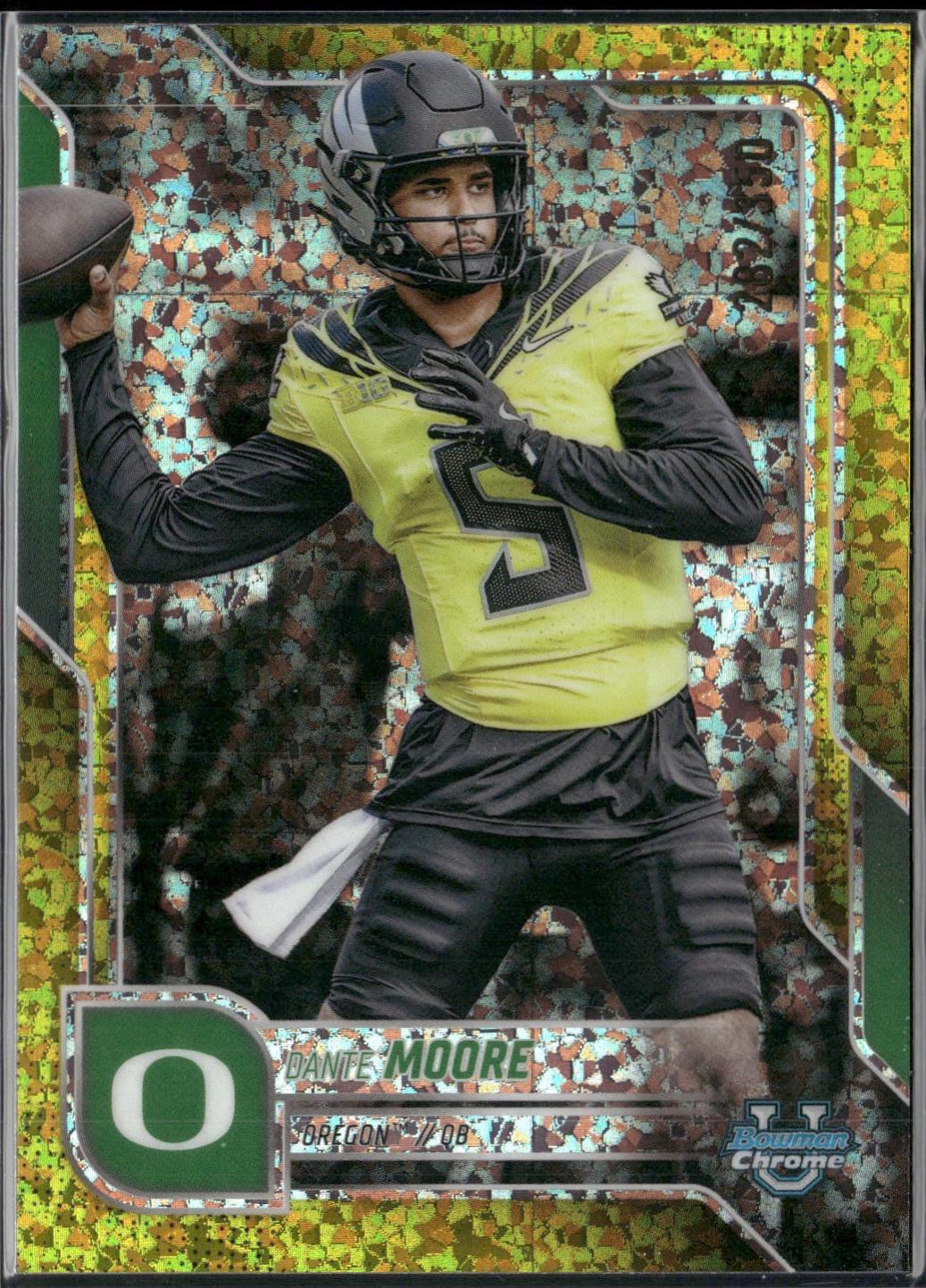 Dante Moore [Yellow Mini-Diamond Refractor] #137