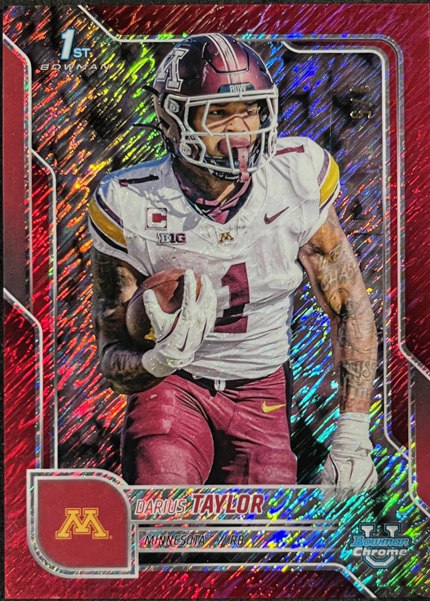 Darius Taylor [Red Shimmer Refractor] #126