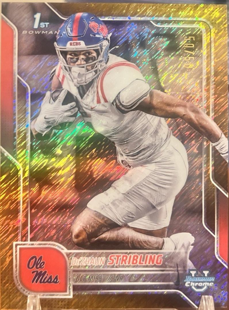 De'Zhaun Stribling [Gold Shimmer Refractor] #182