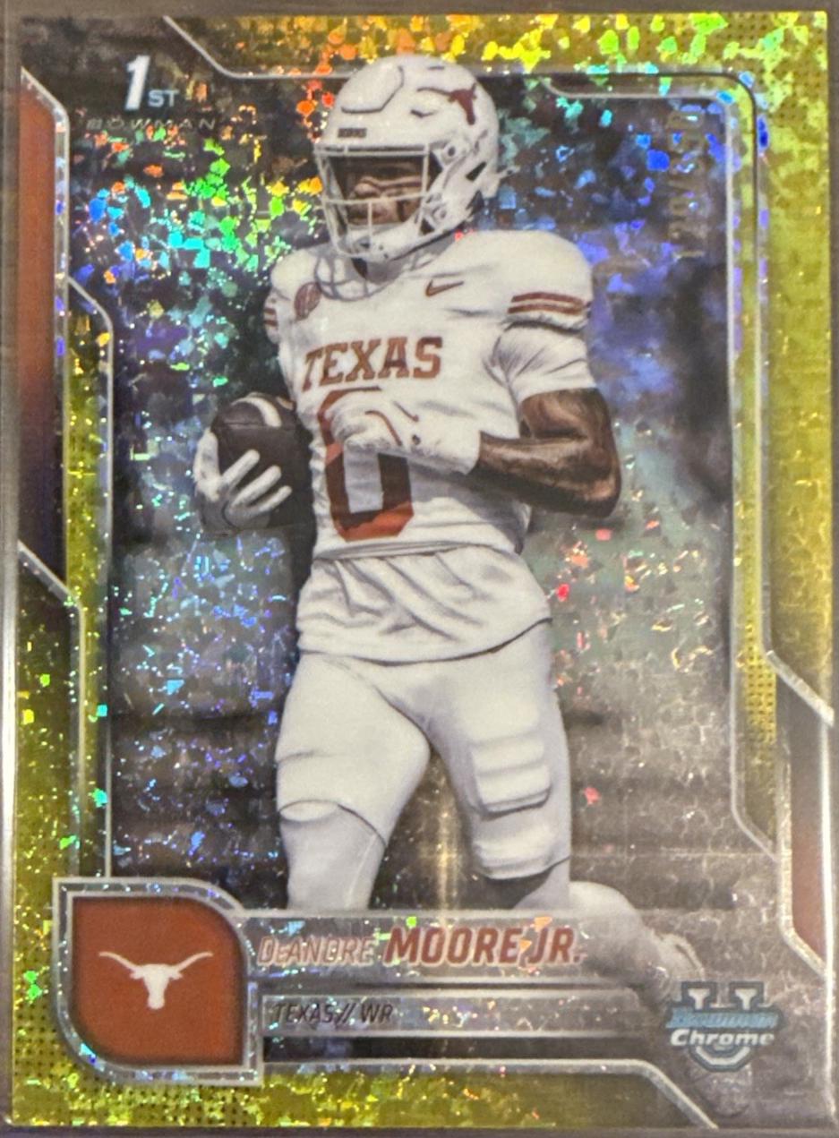 DeAndre Moore Jr. [Yellow Mini-Diamond Refractor] #183