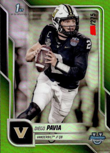 Diego Pavia [Lime Green Refractor] #190