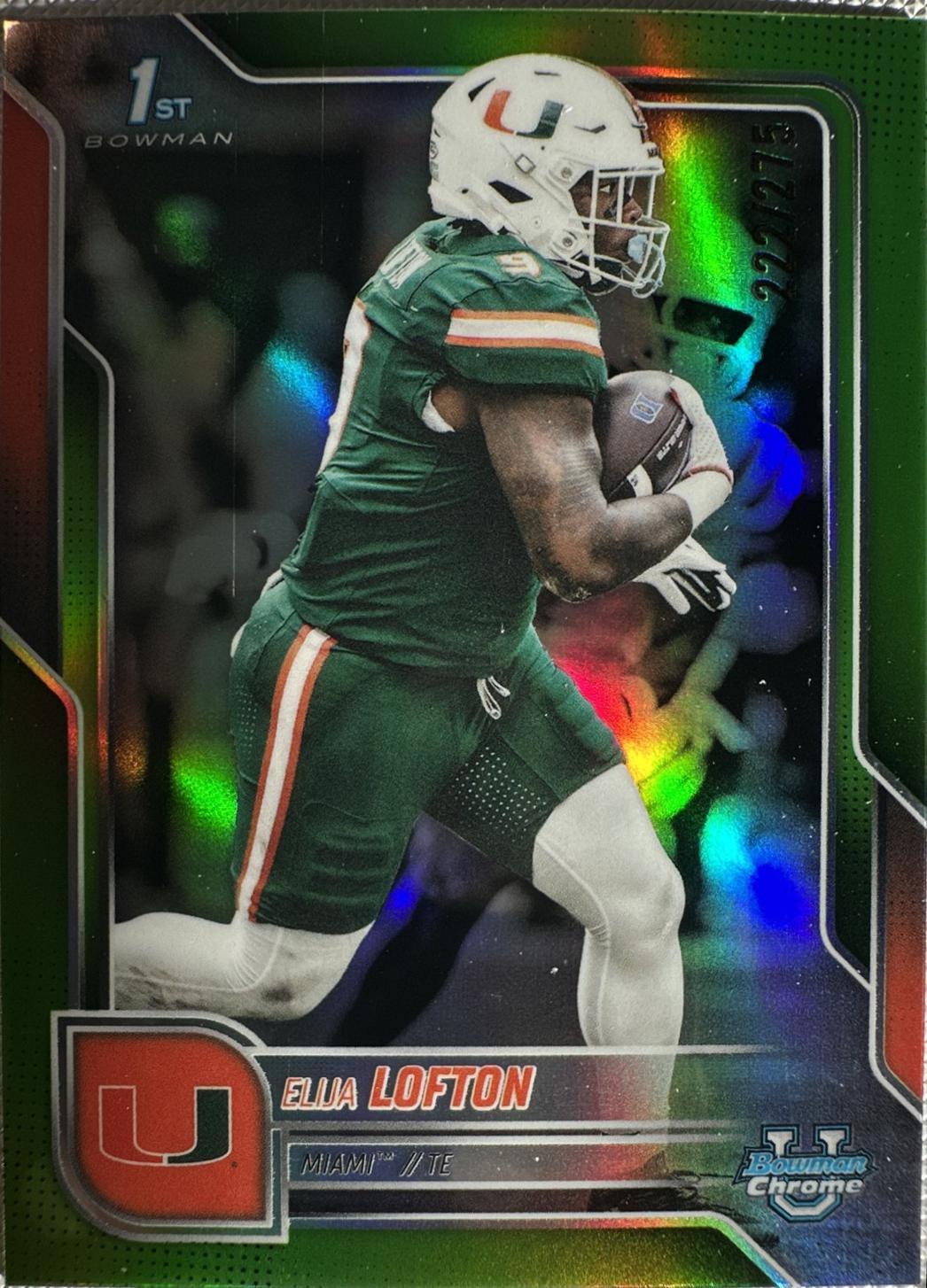 Elija Lofton [Lime Green Refractor] #106