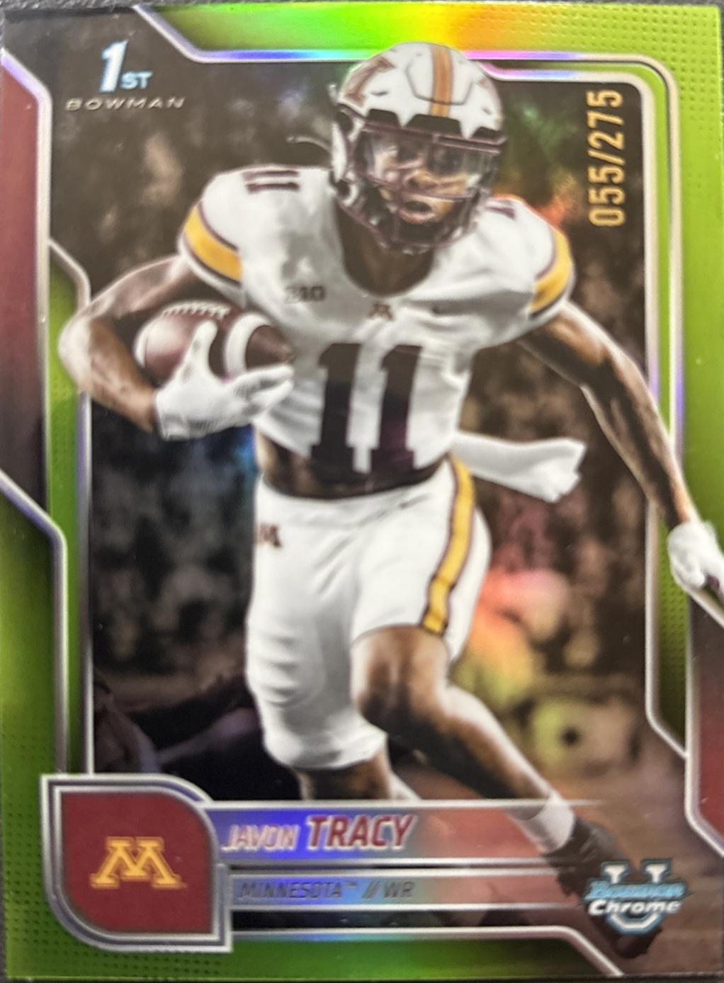 Javon Tracy [Lime Green Refractor] #175