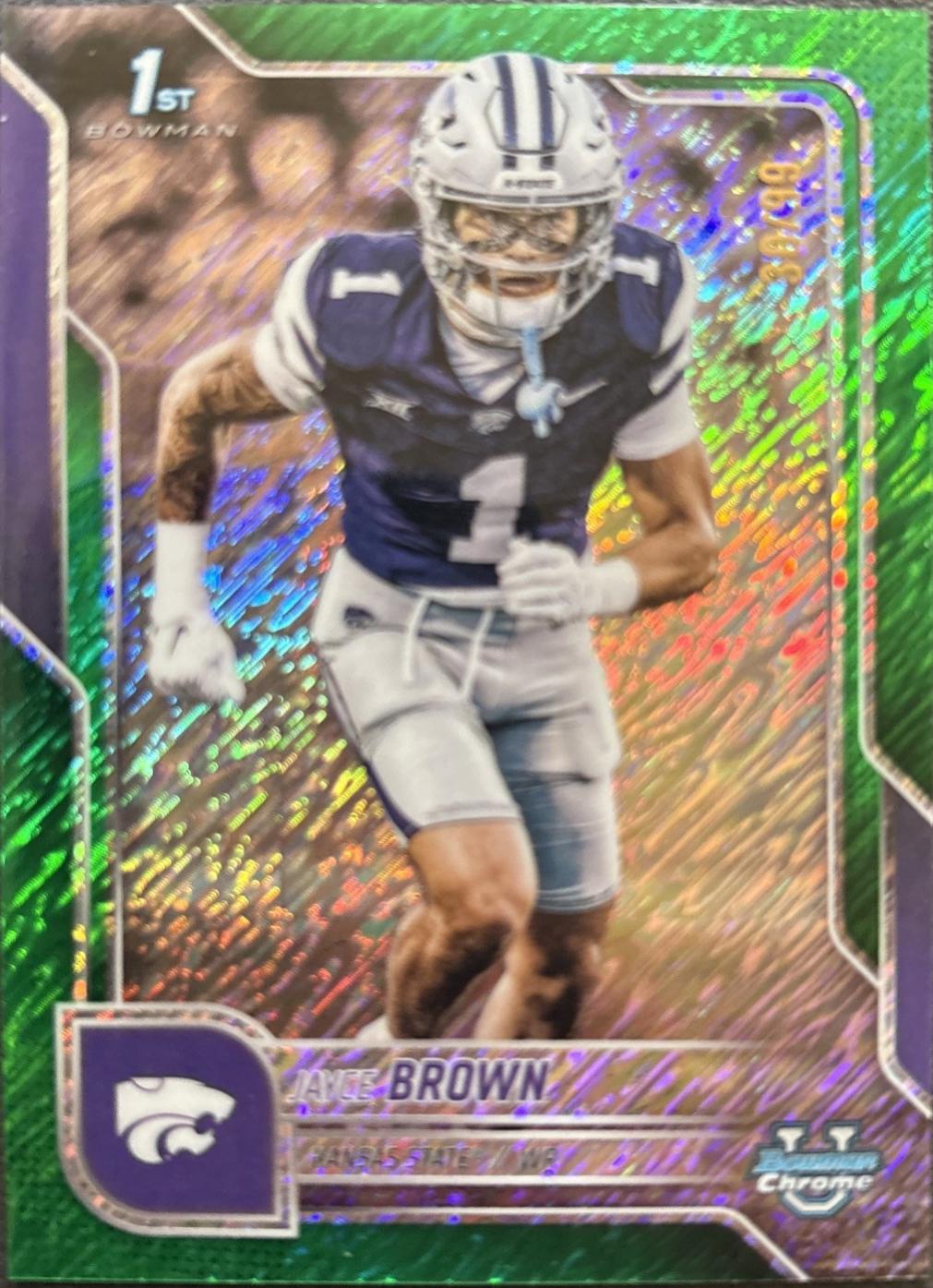 Jayce Brown [Green Shimmer Refractor] #71