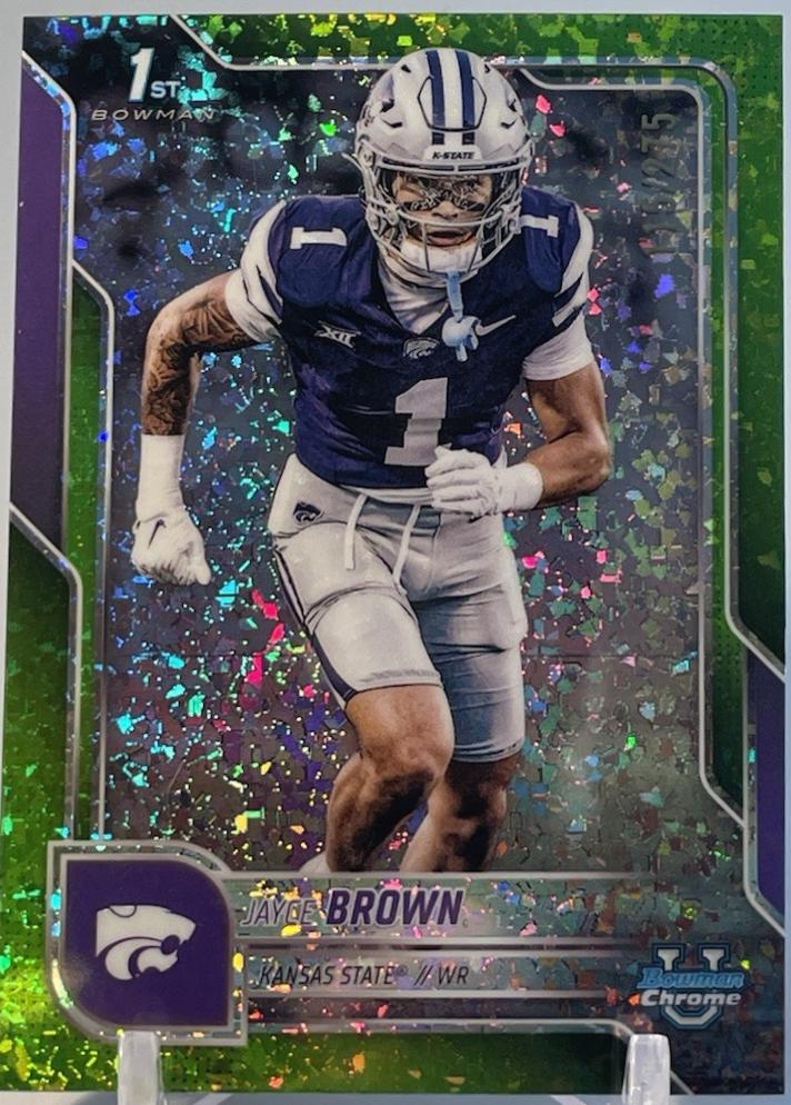 Jayce Brown [Lime Green Mini-Diamond Refractor] #71