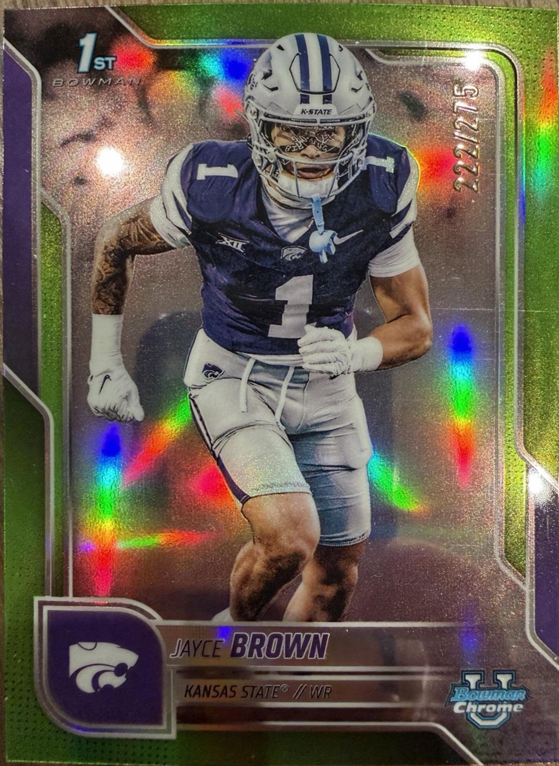 Jayce Brown [Lime Green Refractor] #71