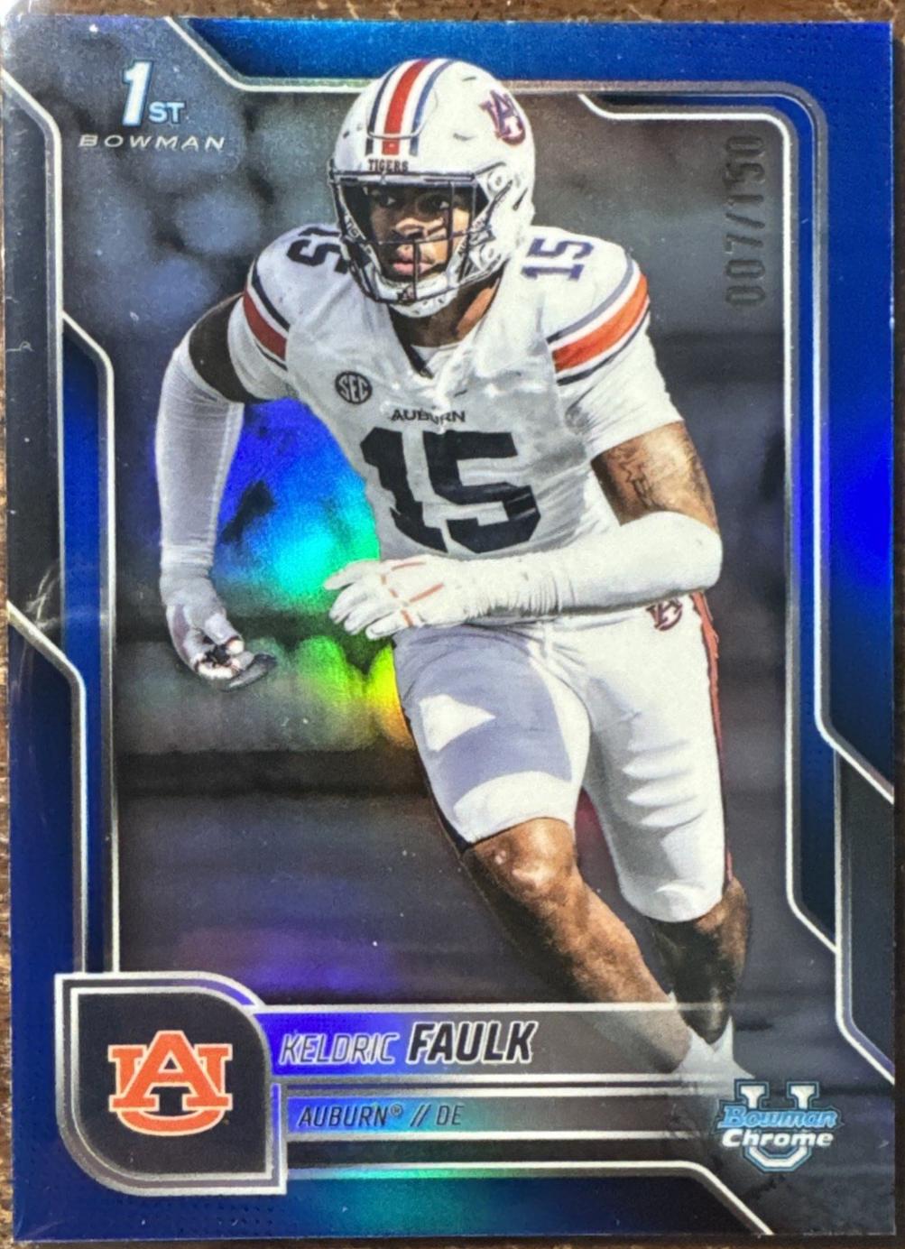 Keldric Faulk [Blue Refractor] #6
