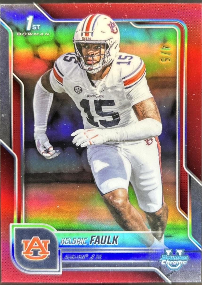 Keldric Faulk [Red Refractor] #6