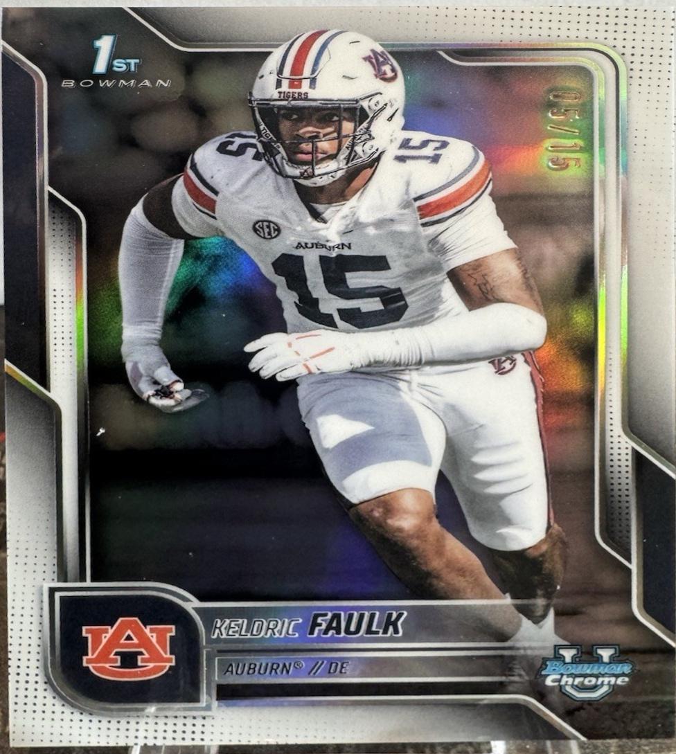Keldric Faulk [White Refractor] #6