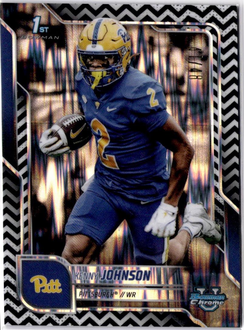 Kenny Johnson [Black White Stealth Refractor] #87