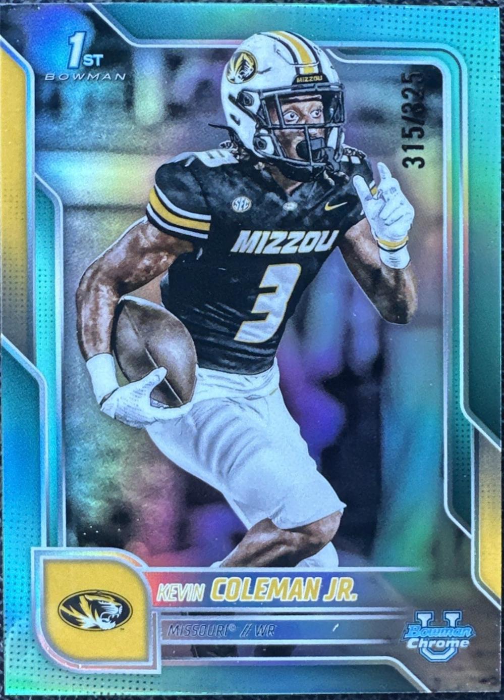 Kevin Coleman Jr. [Aqua Refractor] #58