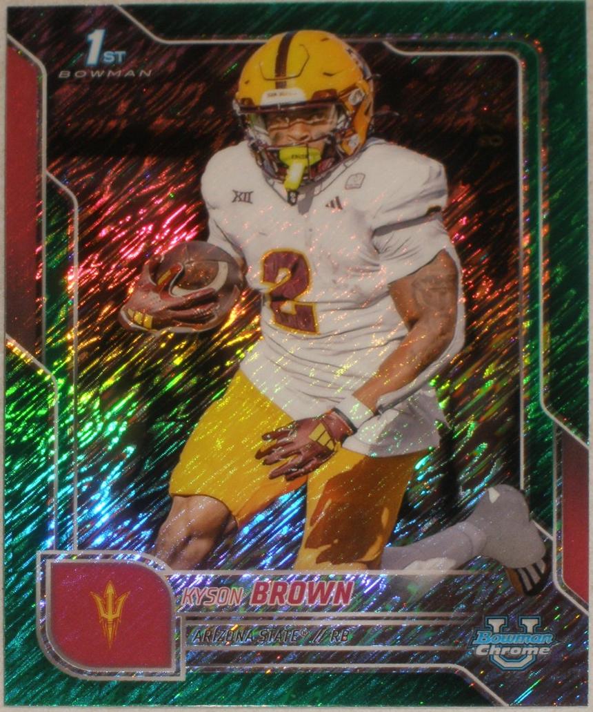 Kyson Brown [Green Shimmer Refractor] #158