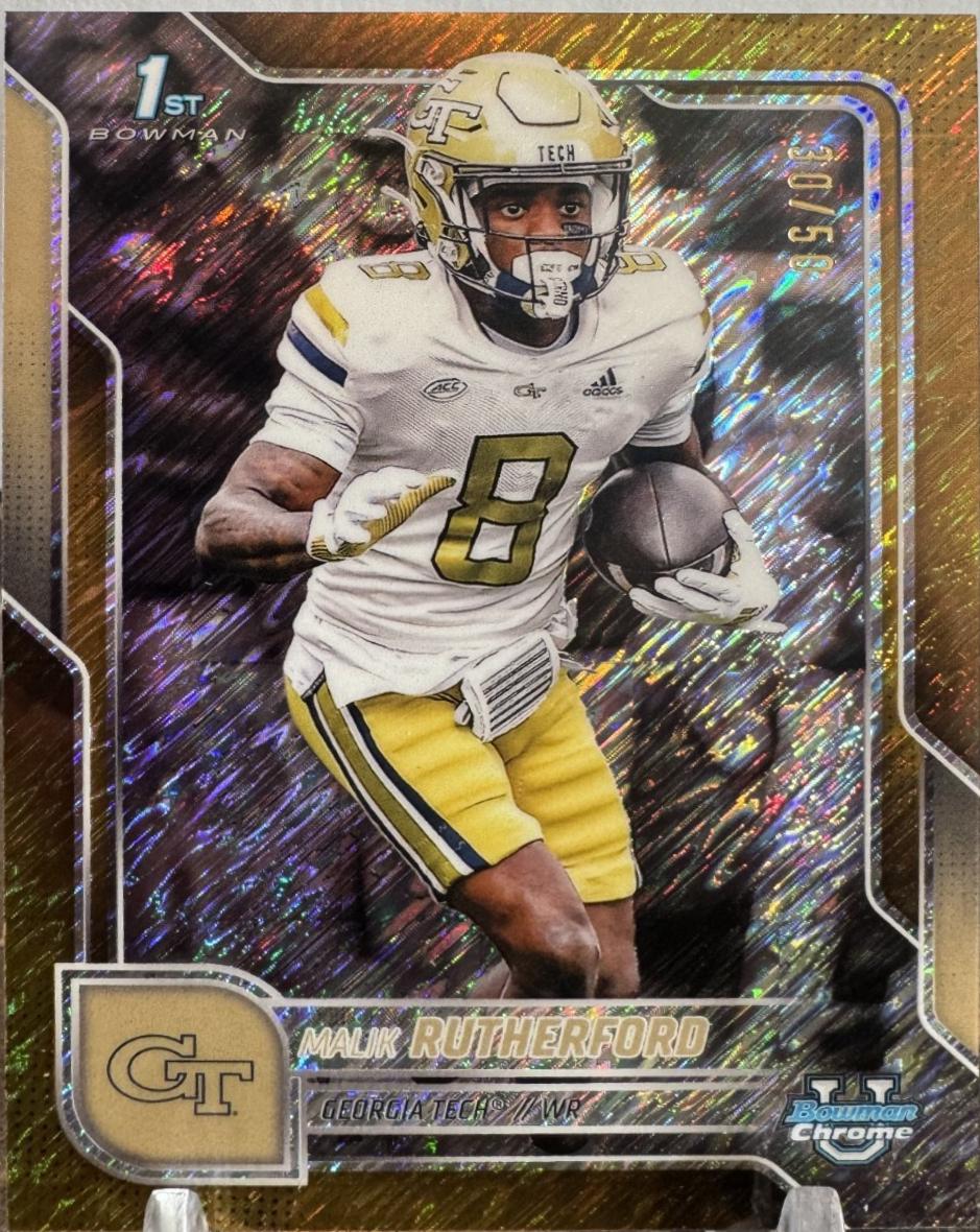 Malik Rutherford [Gold Shimmer Refractor] #23