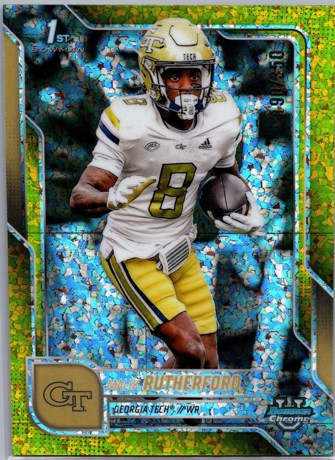 Malik Rutherford [Yellow Mini-Diamond Refractor] #23