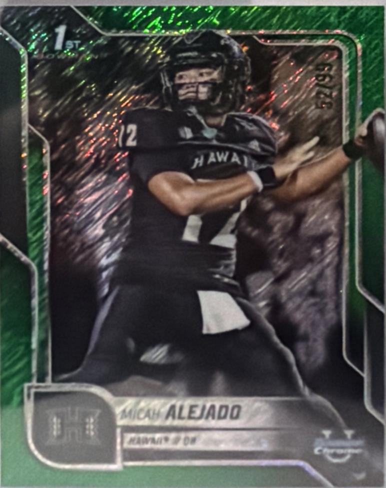 Micah Alejado [Green Shimmer Refractor] #76