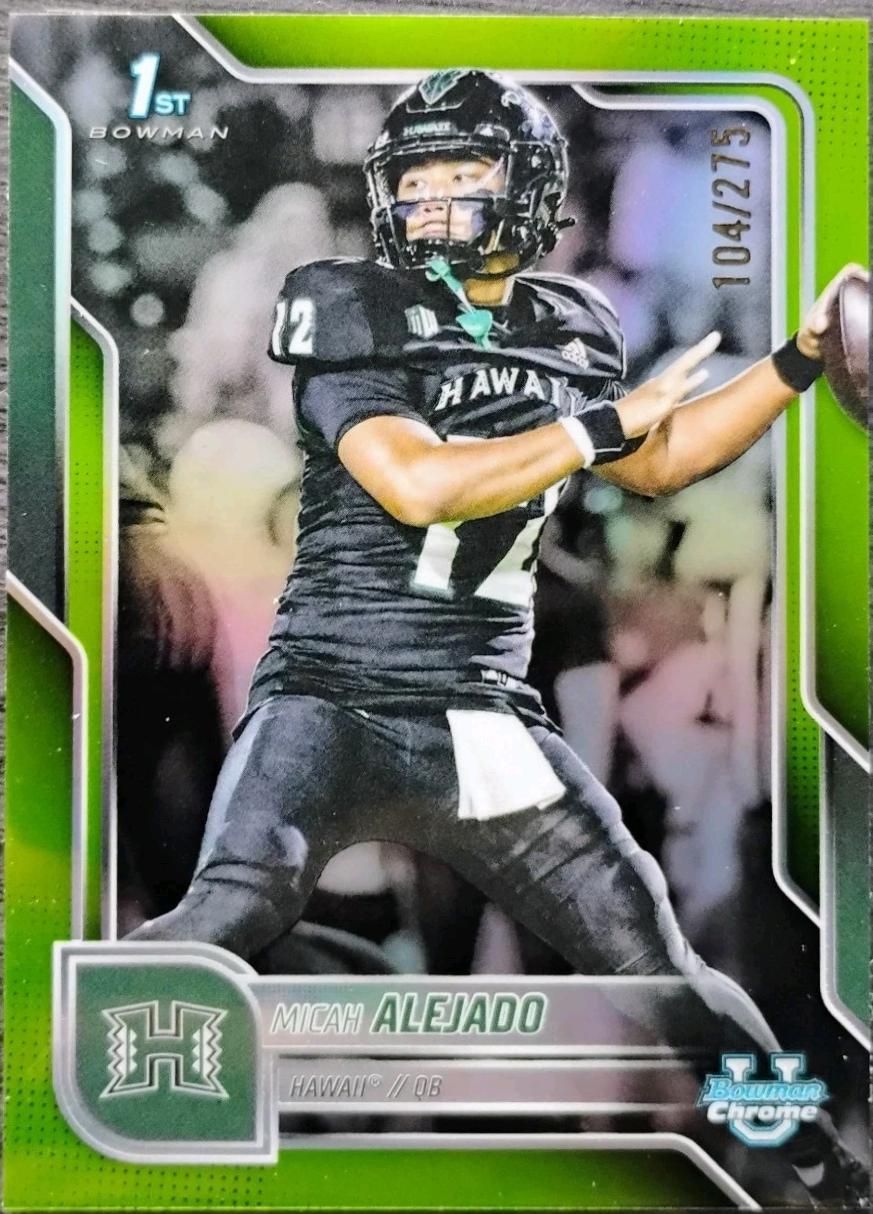 Micah Alejado [Lime Green Refractor] #76