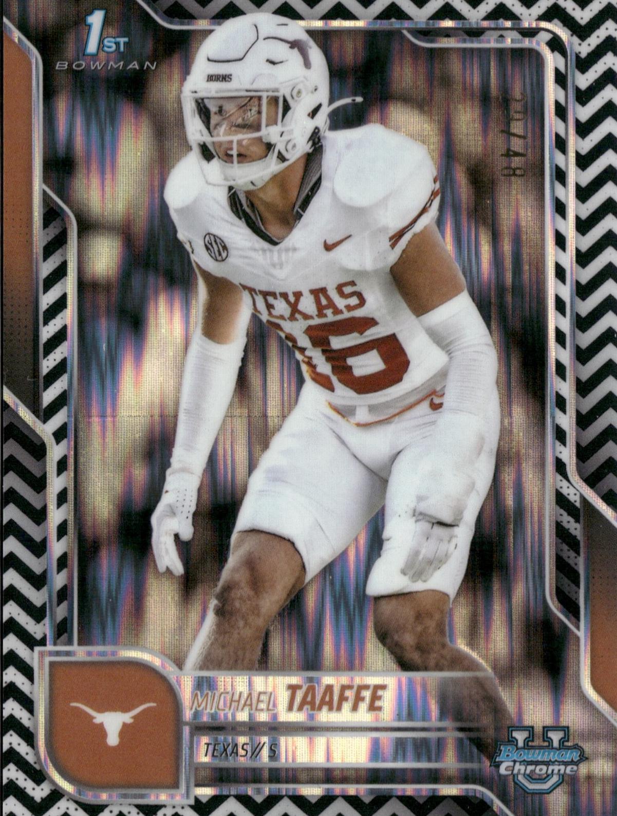 Michael Taaffe [Black White Stealth Refractor] #100