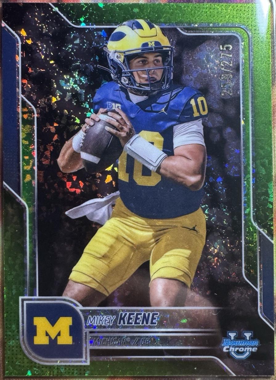 Mikey Keene [Lime Green Mini-Diamond Refractor] #184