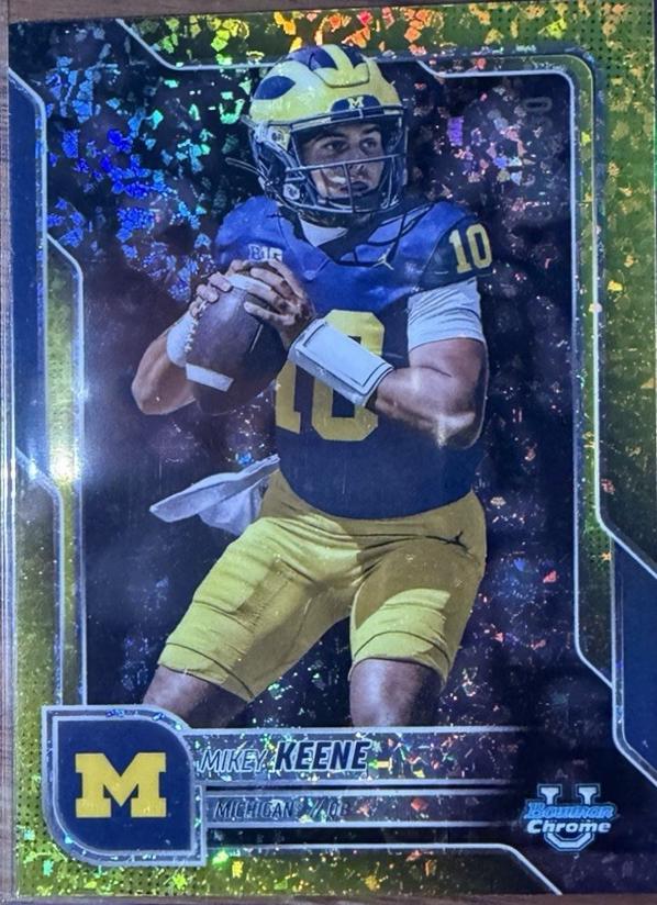 Mikey Keene [Yellow Mini-Diamond Refractor] #184