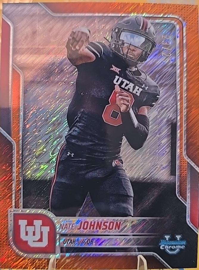 Nate Johnson [Orange Shimmer Refractor] #57