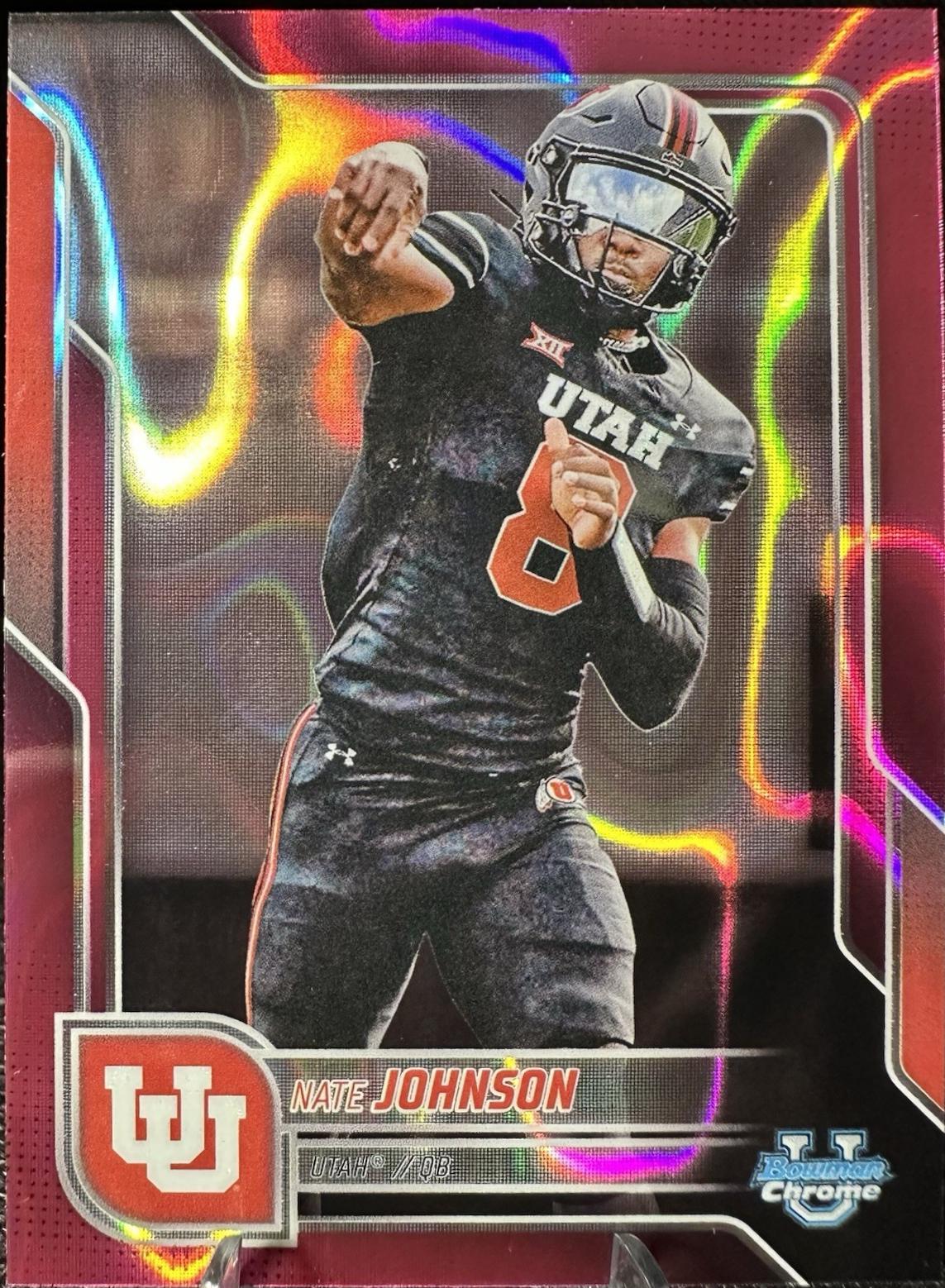 Nate Johnson [Pink Lava Refractor] #57