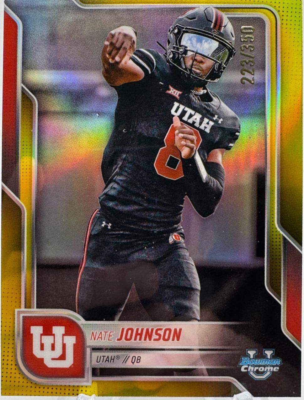 Nate Johnson [Yellow Refractor] #57