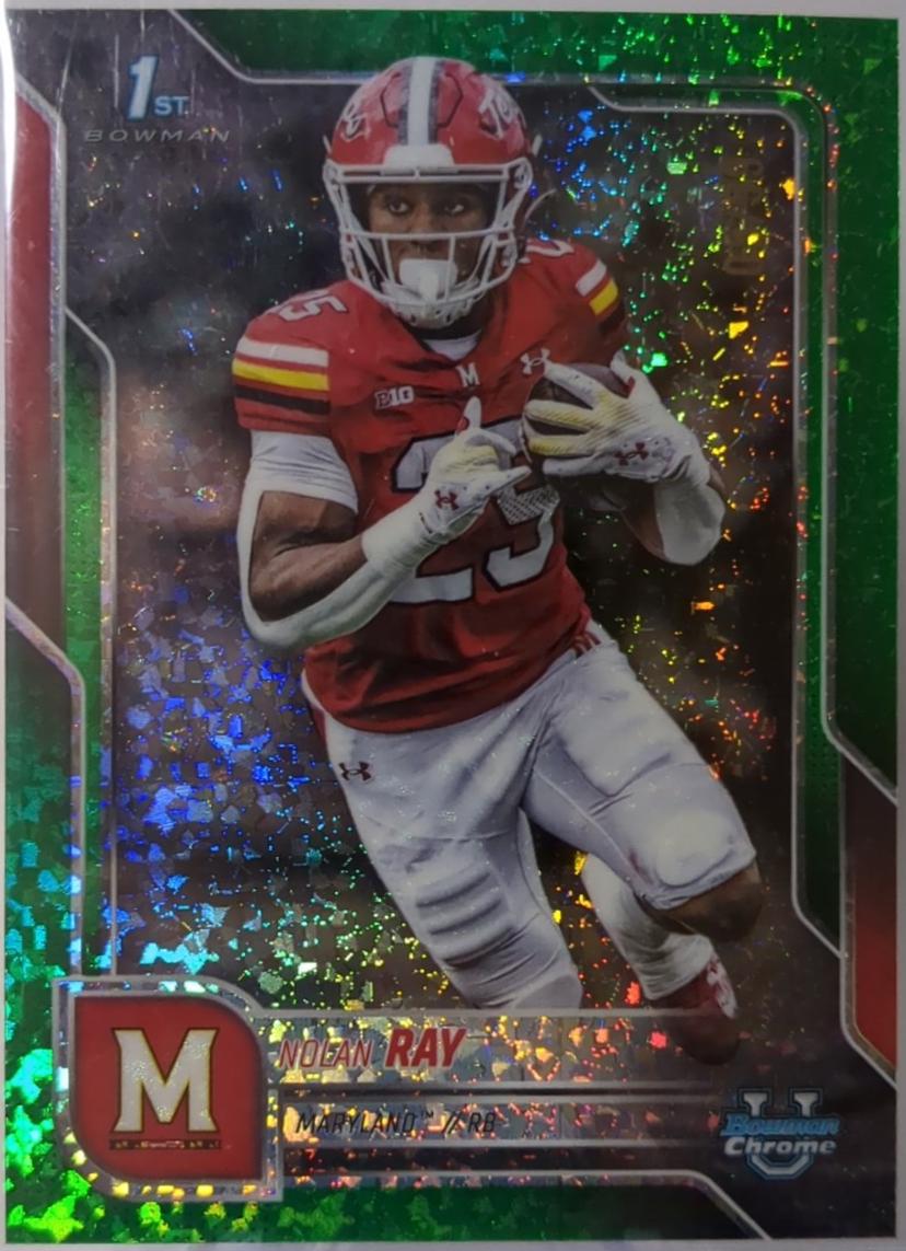 Nolan Ray [Green Mini-Diamond Refractor] #77