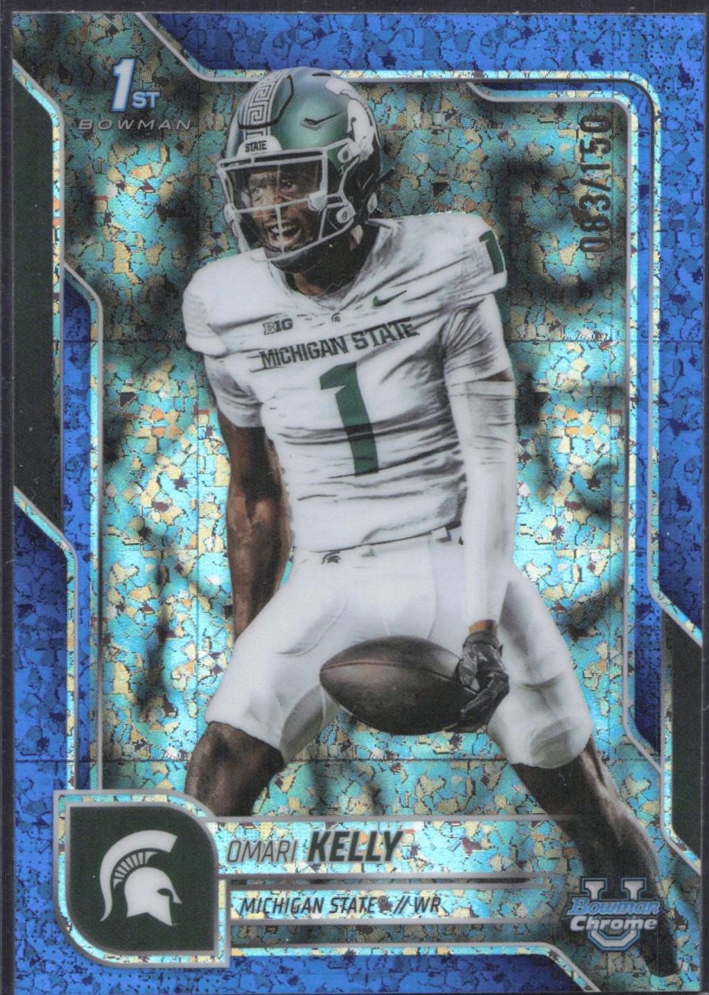 Omari Kelly [Blue Mini-Diamond Refractor] #38