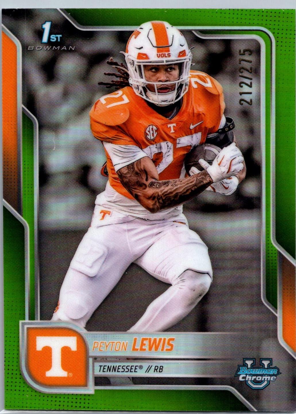 Peyton Lewis [Lime Green Refractor] #97