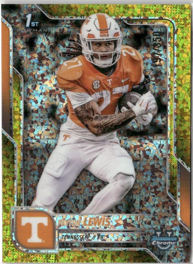 Peyton Lewis [Yellow Mini-Diamond Refractor] #97