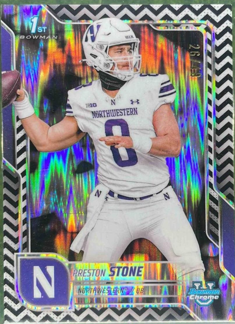 Preston Stone [Black White Stealth Refractor] #198
