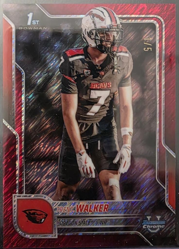 Trent Walker [Red Shimmer Refractor] #54