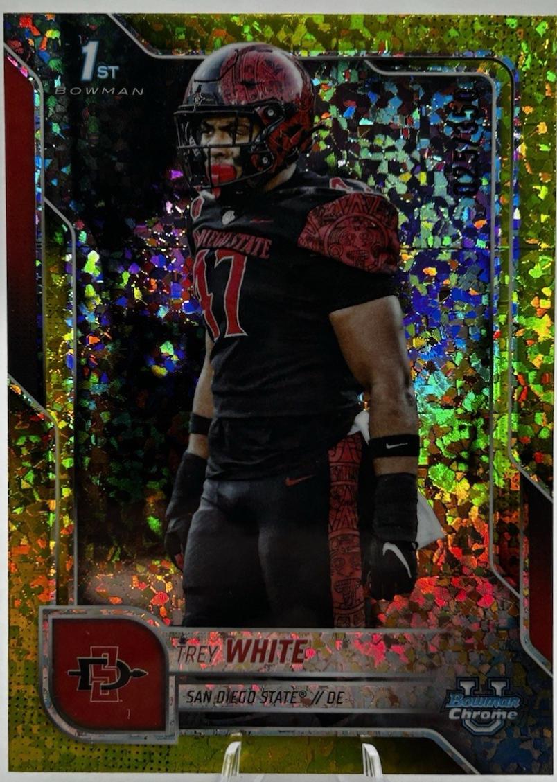 Trey White [Yellow Mini-Diamond Refractor] #25