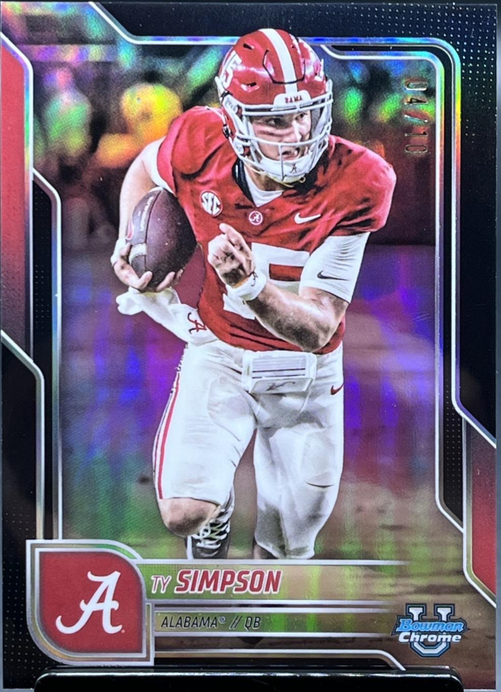 Ty Simpson [Black Refractor] #151