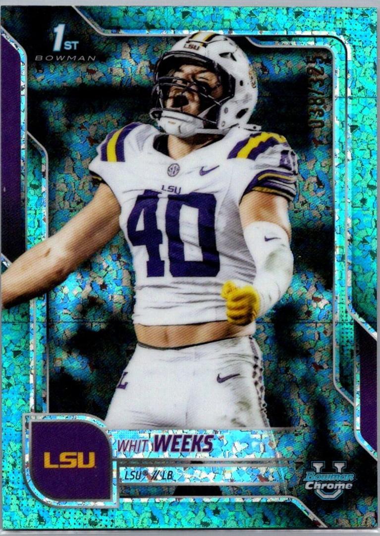 Whit Weeks [Aqua Mini-Diamond Refractor] #128
