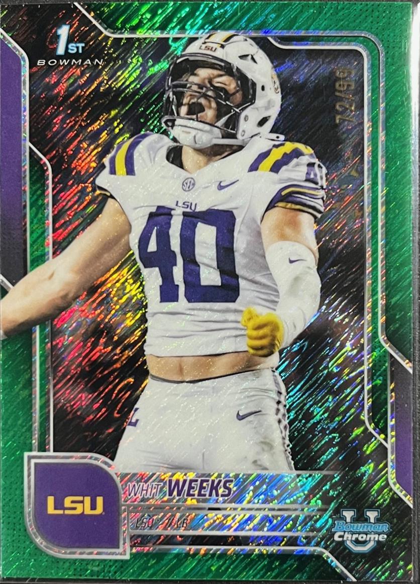 Whit Weeks [Green Shimmer Refractor] #128