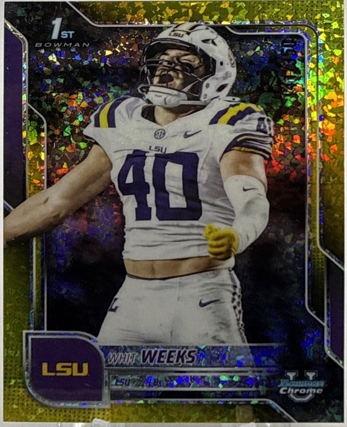 Whit Weeks [Yellow Mini-Diamond Refractor] #128