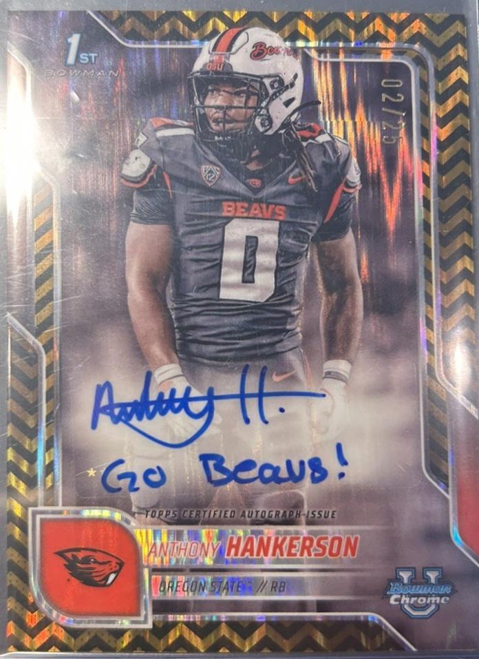 Anthony Hankerson [Black Gold Stealth Refractor] #BCA-AH