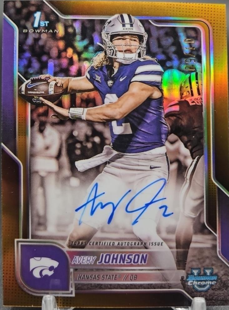 Avery Johnson [Gold Refractor] #BCA-AJ