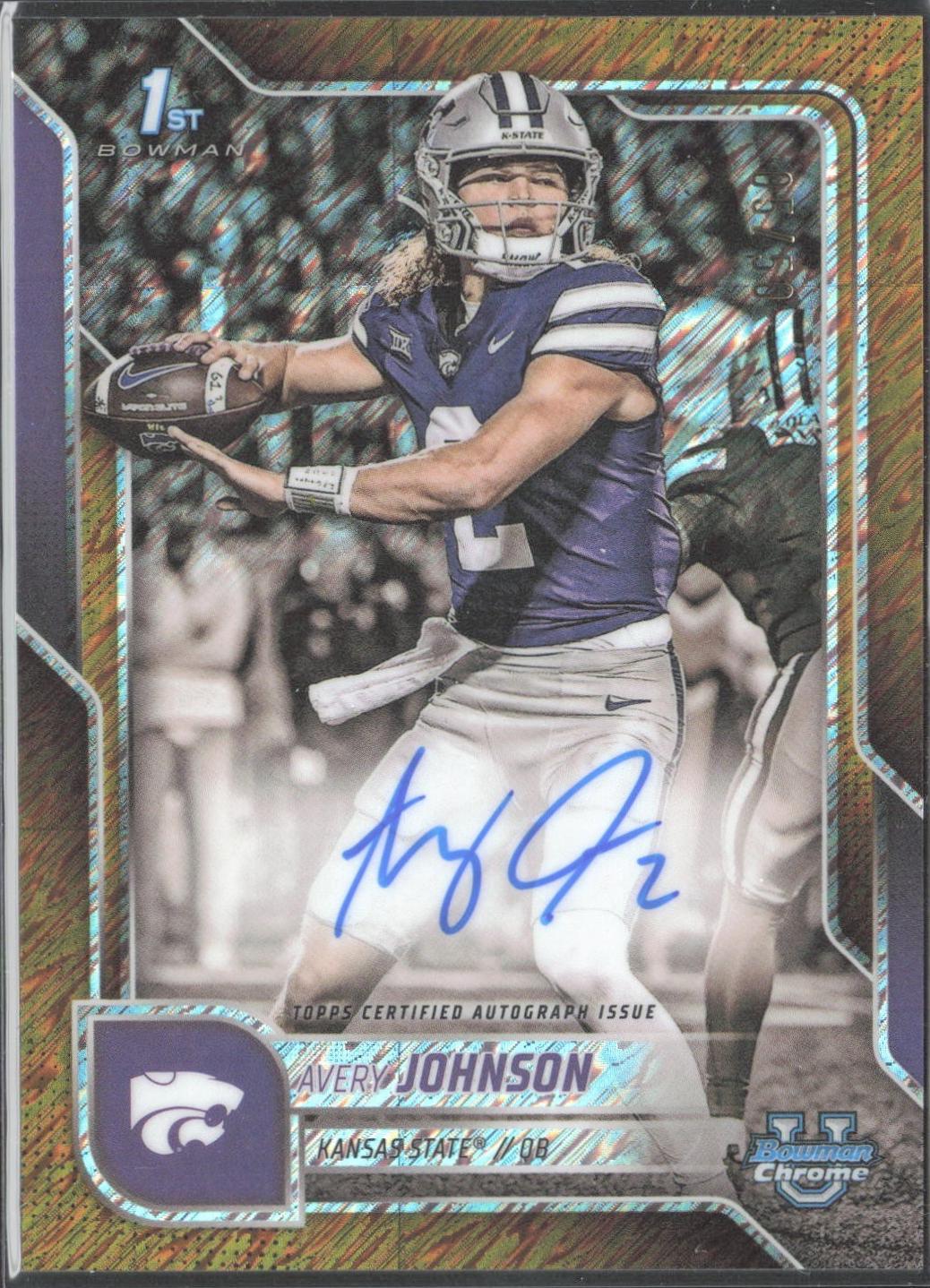 Avery Johnson [Gold Shimmer Refractor] #BCA-AJ