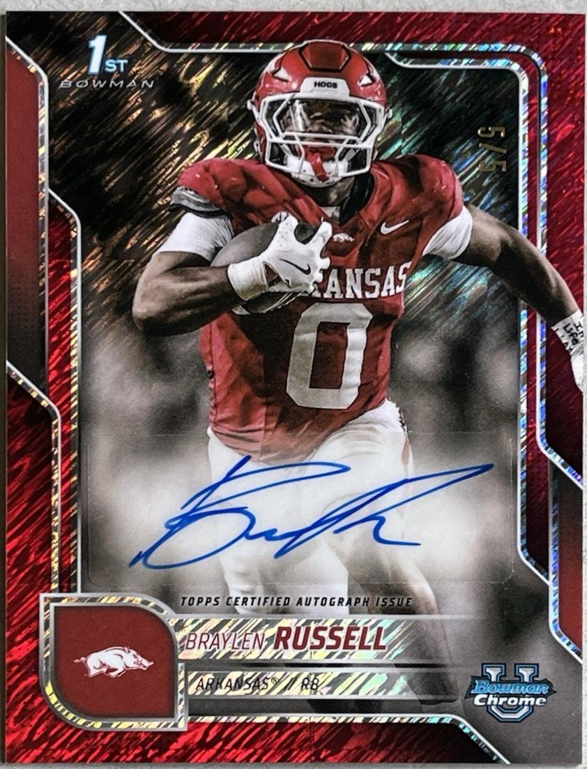 Braylen Russell [Red Shimmer Refractor] #BCA-BR