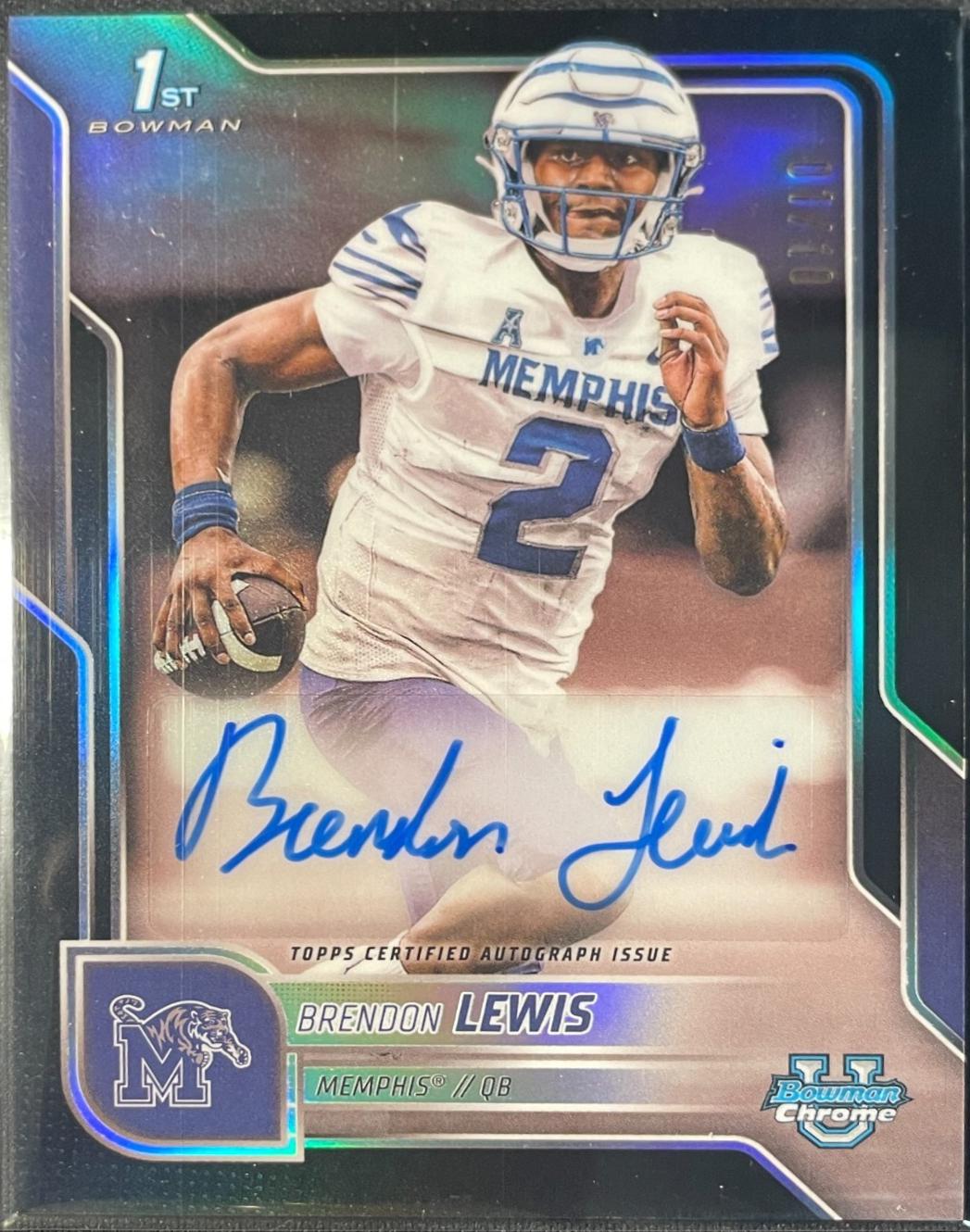 Brendon Lewis [Black Refractor] #BCA-BL