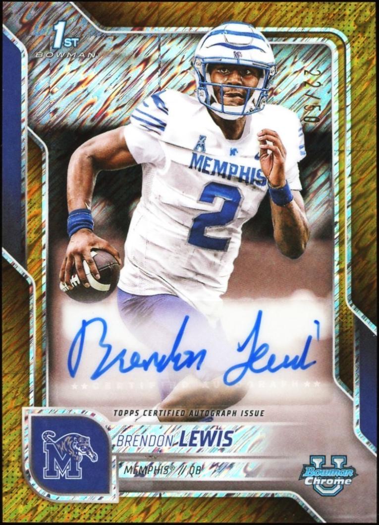 Brendon Lewis [Gold Shimmer Refractor] #BCA-BL