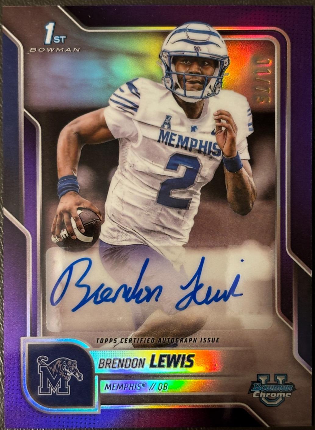 Brendon Lewis [Purple Refractor] #BCA-BL