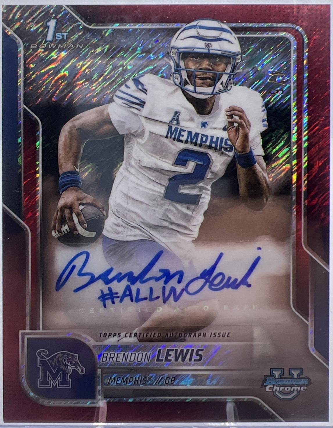 Brendon Lewis [Red Shimmer Refractor] #BCA-BL