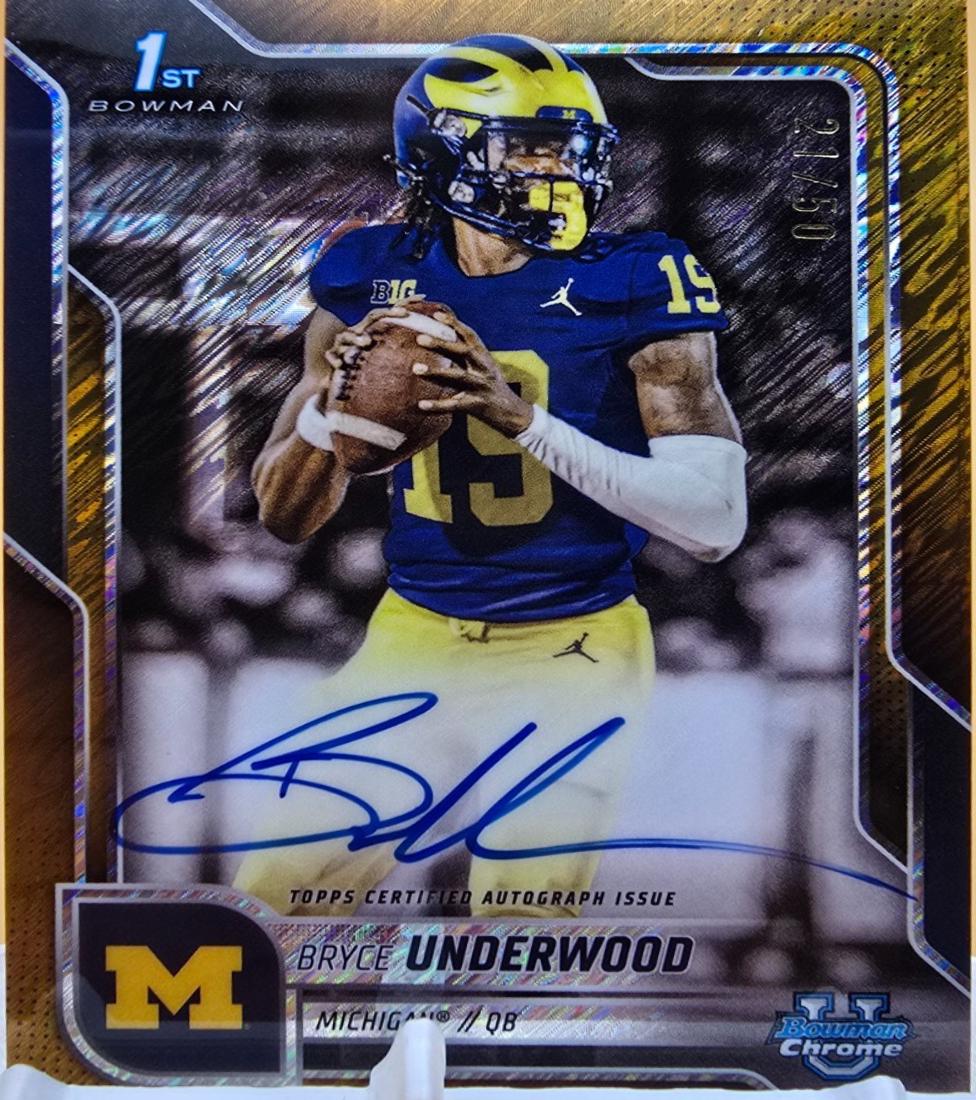 Bryce Underwood [Gold Shimmer Refractor] #BCA-BUN