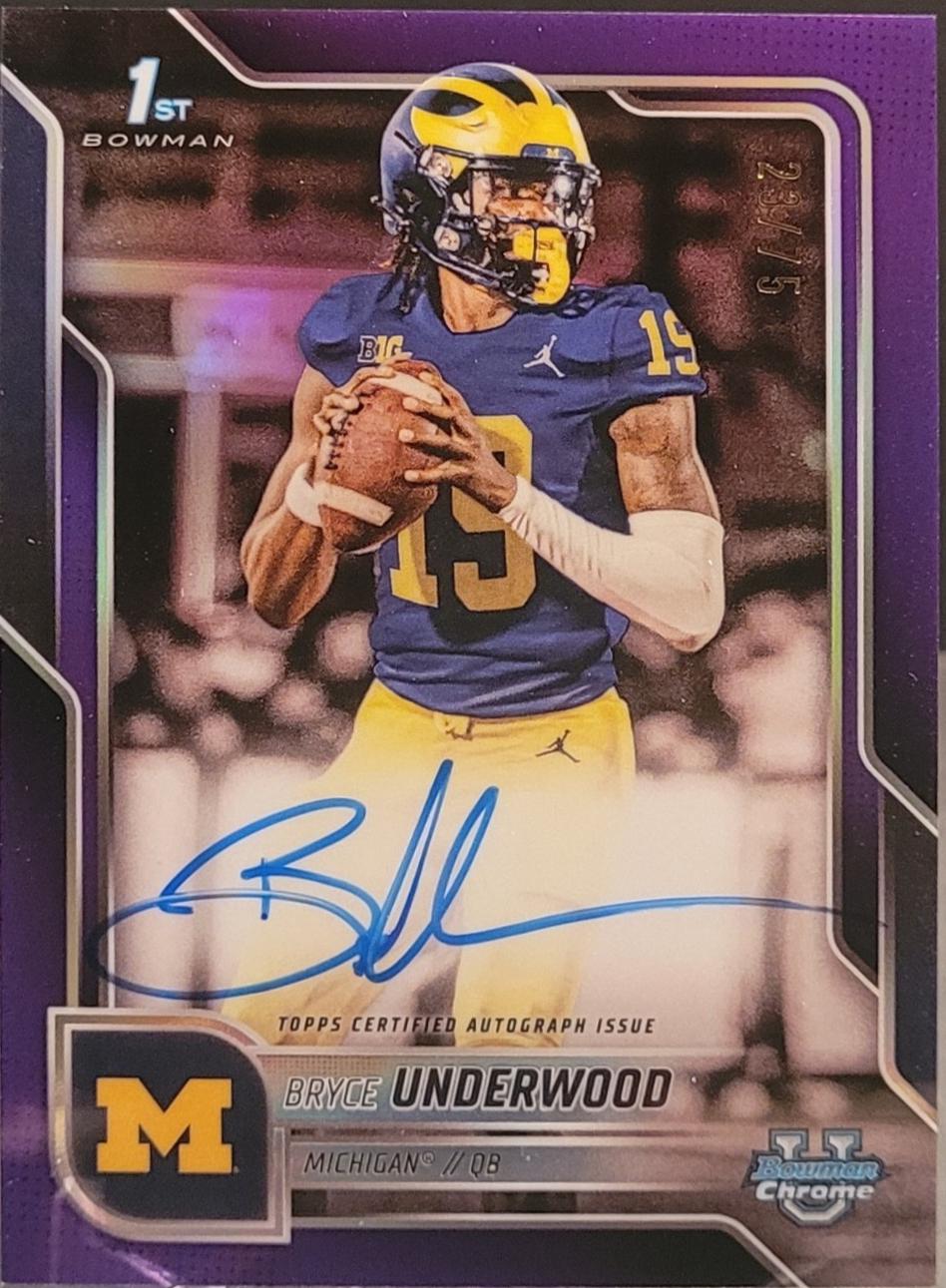 Bryce Underwood [Purple Refractor] #BCA-BUN
