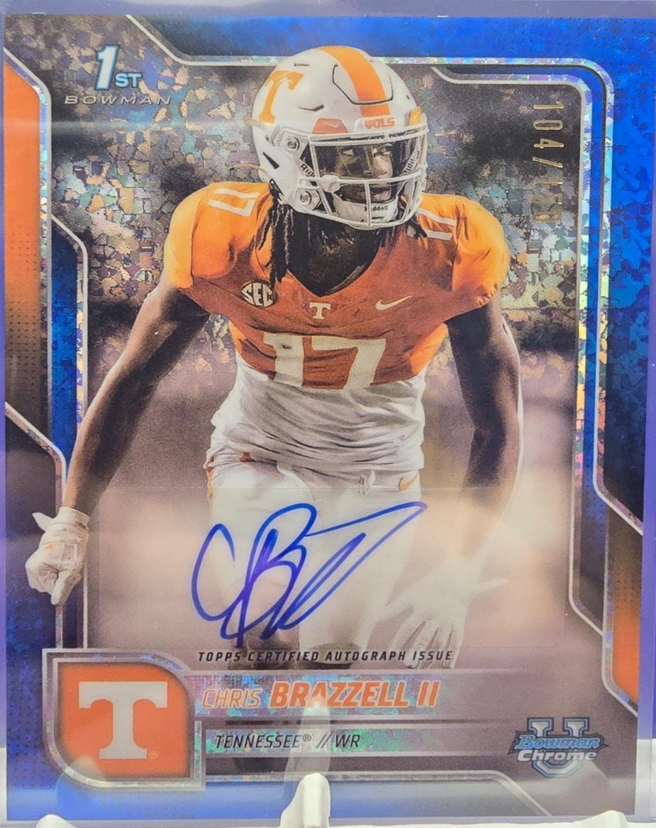 Chris Brazzell II [Blue Mini-Diamond Refractor] #BCA-CB